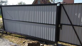 Купить сваи для ворот в Назрань. Заказать ворота на сваях под ключ от 22132 руб